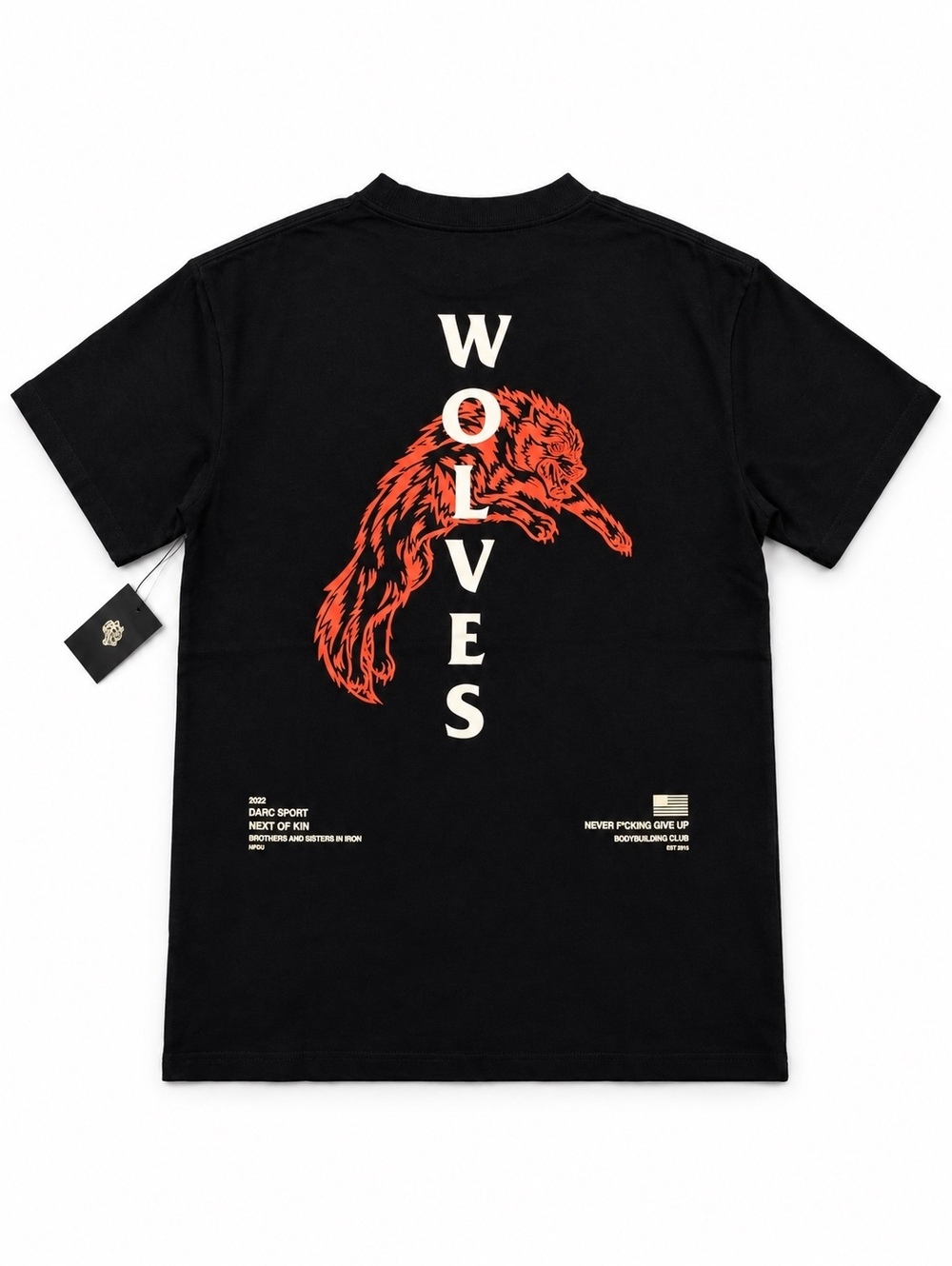 Darc Sport Bloodline “Wolves” Premium Classic-Fit T-Shirt – Black – Size Medium